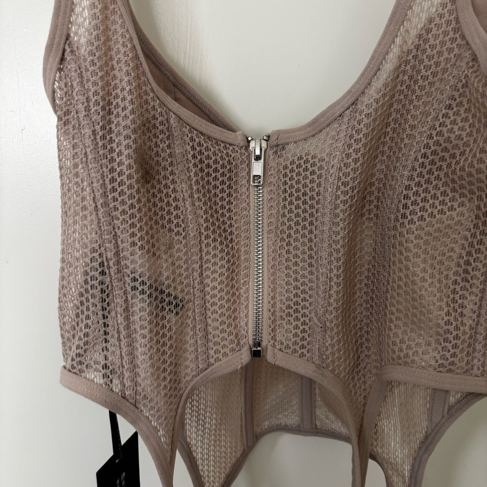 *New* White Fox Enlighten me Bustier taupe size Medium - Picture 9 of 13